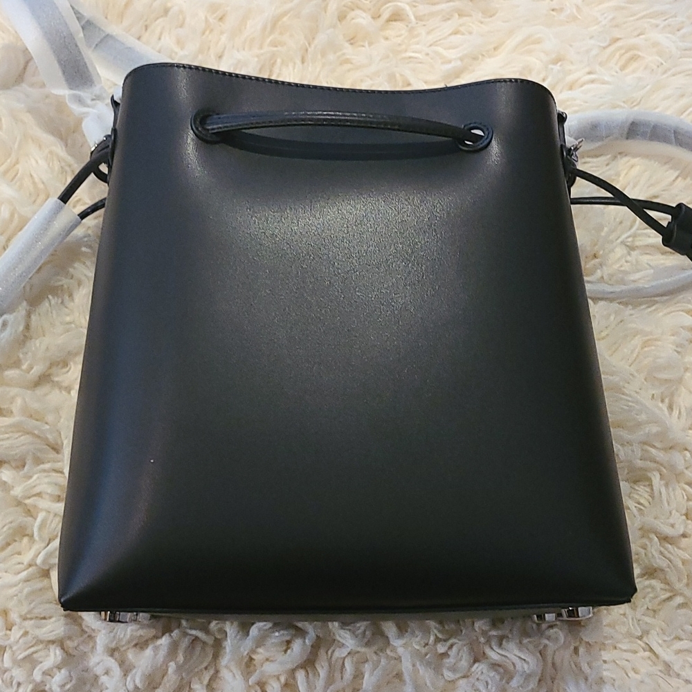 NWT Charles & Keith Black Bucket Bag